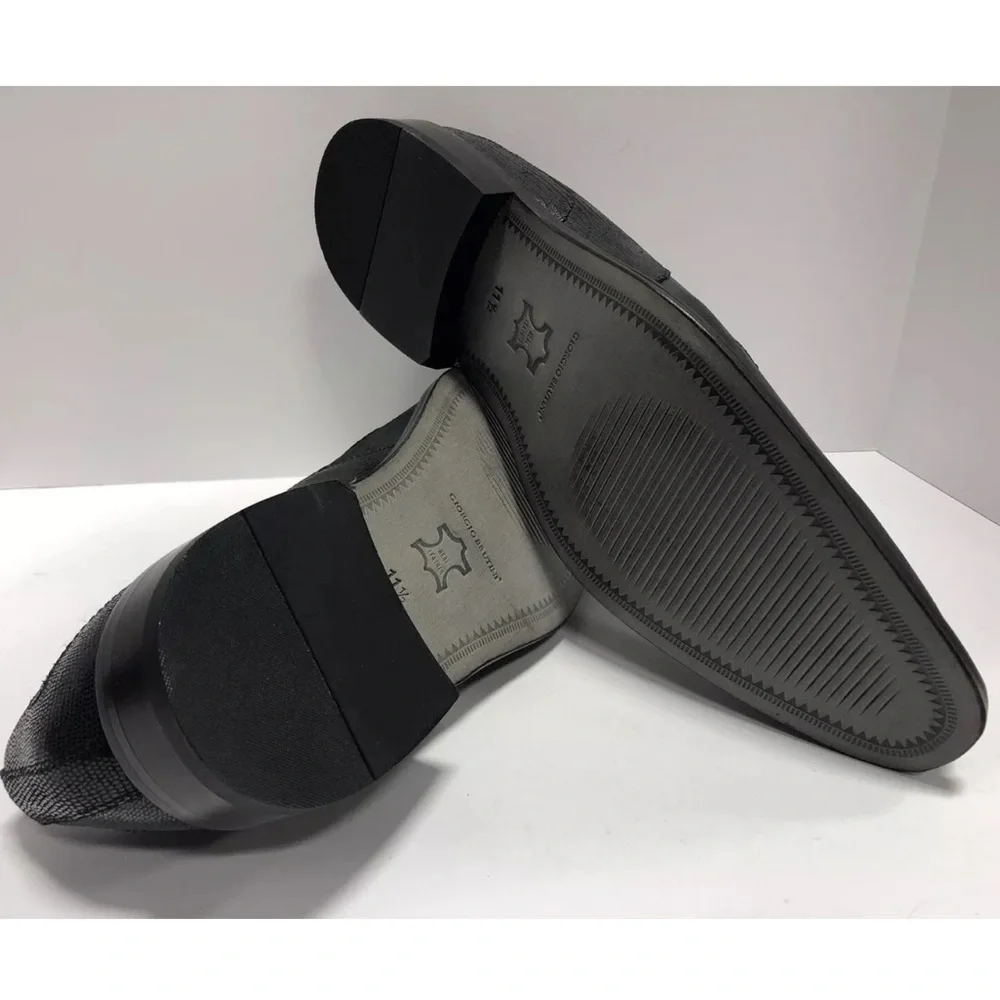 Giorgio Brutini Men’s Gloster, Black Oxford Dress Shoes, Size 11.5 M
